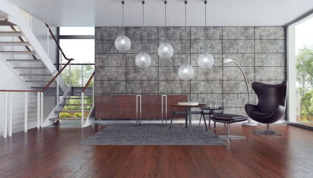 Kamień i beton na ścianie - megatrend wnętrzarski