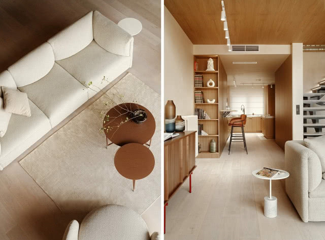 salon w stylu japandi