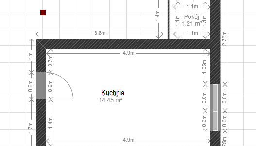 Aranżacja podłużnej kuchni