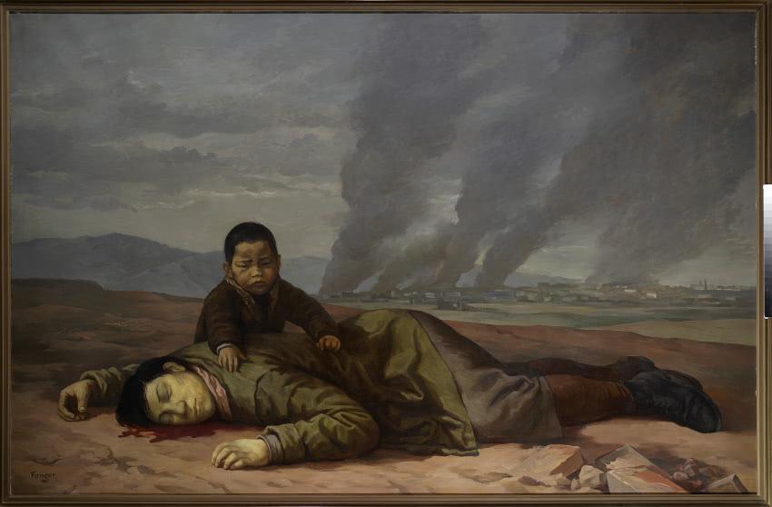 Wojciech Fangor, Matka Koreanka, 1951, olej na...