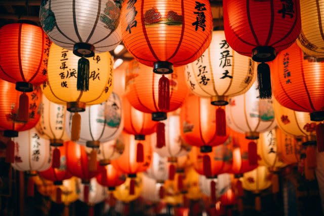 chiny, lampiony