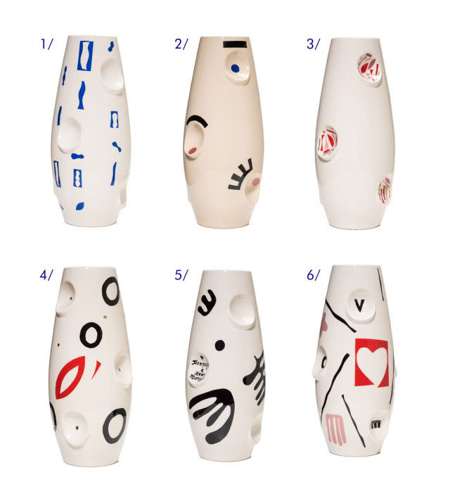 wazony z malarskimi akcentami