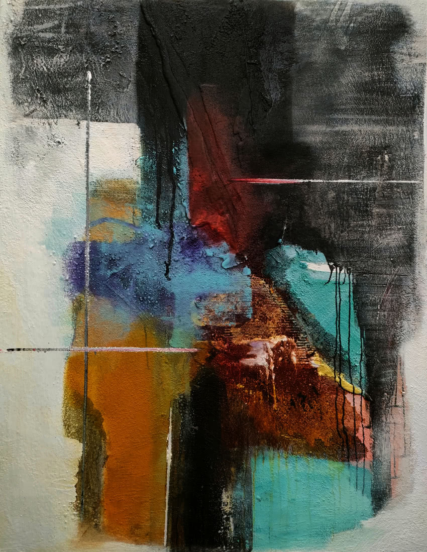 Michał Jamioł, bez tytułu, akryl, płótno,...