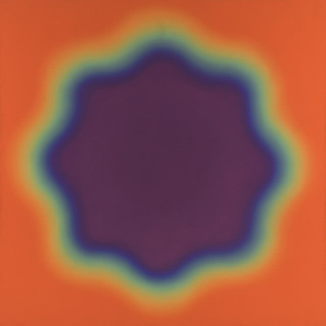 Wojciech Fangor, M 39, 1969, olej na płótnie, 203 x 203 cm, kolekcja prywatna 