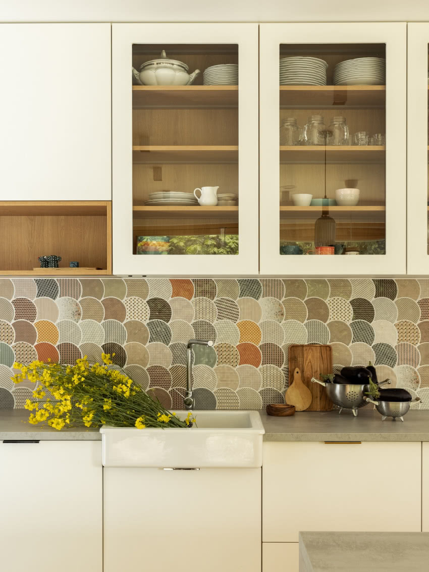 Patchworkowy wzór płytek Scale Gloss...