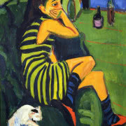 Erich Heckel, "Autoportret przy sztalugach"....