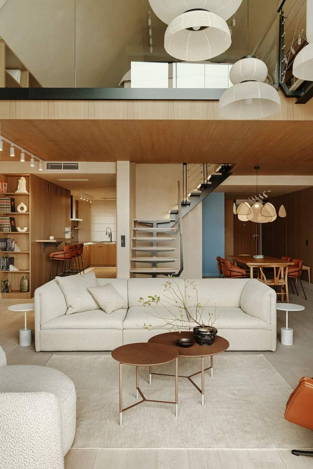 salon w stylu japandi