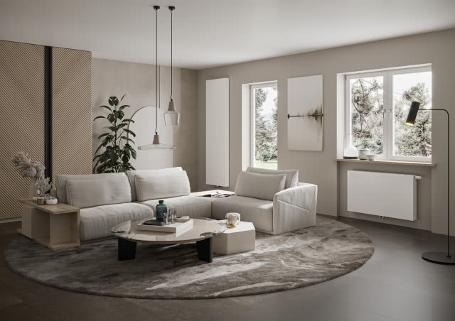 narożnik, dywan, szafa, stolik kawowy, lustro, obraz, grzejnik