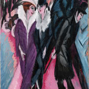 Erich Heckel, "Autoportret przy sztalugach"....