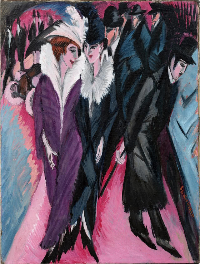 dwie damy - obraz Ernst Ludwig Kirchner