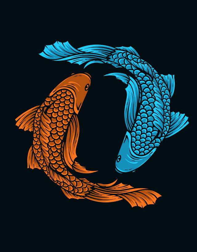 ryby - symbol ying i yang