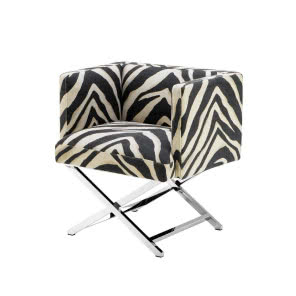 Fotel zebra