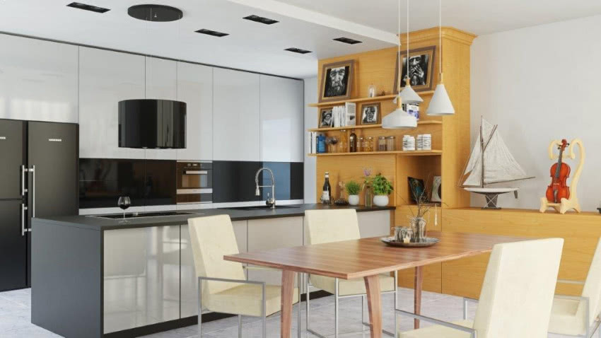 Okap ambientowy wyspowy Globalo Serina 603 Black