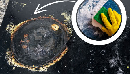 Płyta kuchenna to wielki zaciek po gotowaniu? Zróbcie pastę z 3 składników z kuchennej szafki