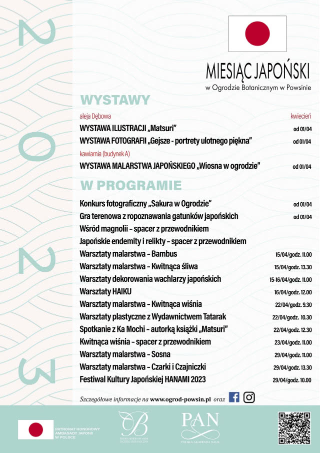 Miesiąc japoński w Ogrodzie Botanicznym w Powsinie
