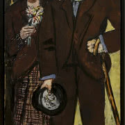 Erich Heckel, "Autoportret przy sztalugach"....