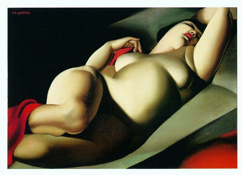 Tamara Łempicka, "Piękna Rafaëla", 1927, olej,...