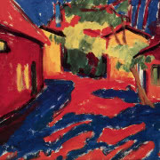 Erich Heckel, "Autoportret przy sztalugach"....