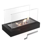 Minimalistyczna forma wolno stojącego biokominka...