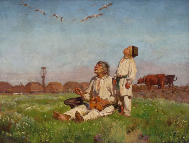 Józef Chełmoński Bociany