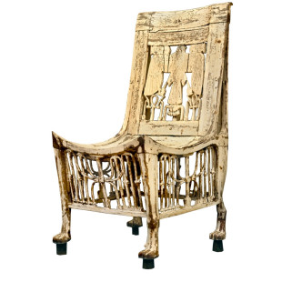 łapy lwów krzesło Egipt