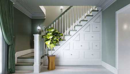 Jak zagospodarować miejsce pod schodami?
