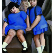 Tamara Łempicka, "Różowe tło" lub "Portret Bibi...