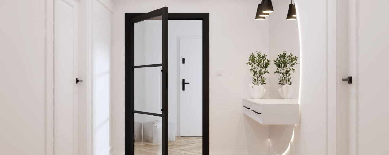 Modne drzwi przeszklone: wybór, który całkowicie odmienia wnętrze