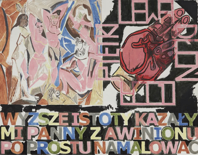 Wizytująca_Sobczyk Marek - Co, Panny z Awinionnu [---], [rok], tempera j- plotno, 180x230cm - [fot Adam Gut]