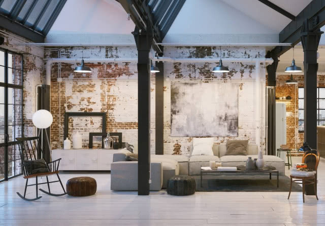 stara cegła na ścianie