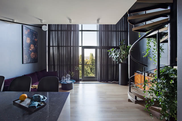 Wnętrze w stylu loftowym