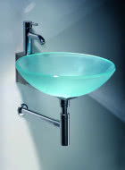 Szklana umywalka Elixir 4 dostępna w kilku kolorach, średnica 47 cm