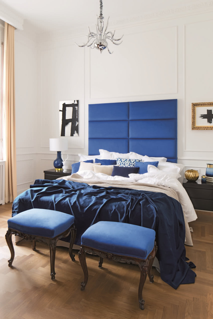 Strzeliste wezgłowie to wygodny element łóżka
i...