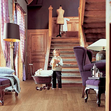 Drewniane schody w rustykalnym stylu