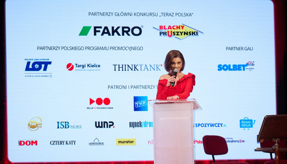 FAKRO na jednej z najważniejszych gal biznesowych w Polsce. Za nami finał Konkursu „Teraz Polska”