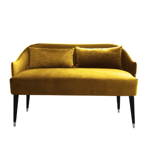 Sofa Emi Velvet, złota, LE PUKKA, 1400 zł