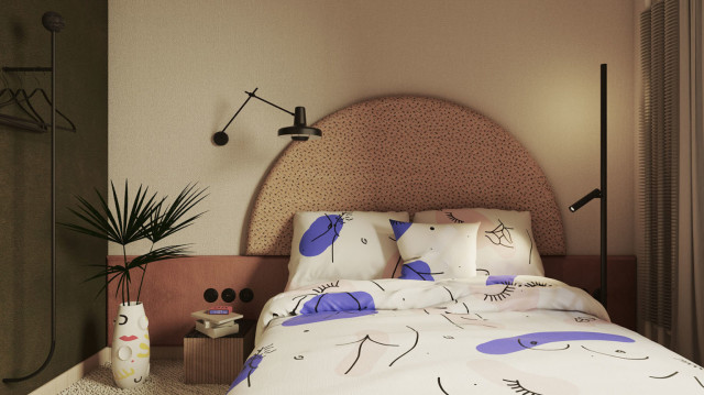 Sypialnia w stylu boho