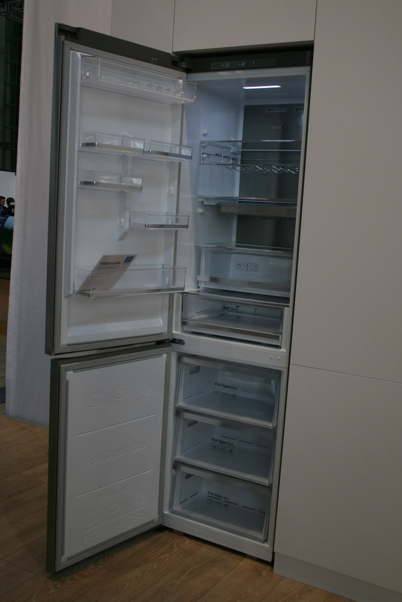 Cienkie ścianki to więcej miejsca wewnątrz lodówki