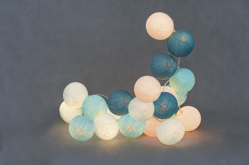 Świecąca girlanda Christmas, Cotton Balls...