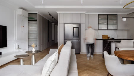 Pełen spokoju i ciepła apartament z elementami stylu modern classic