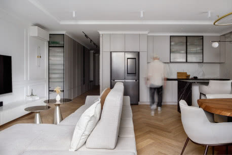 Pełen spokoju i ciepła apartament z elementami stylu modern classic