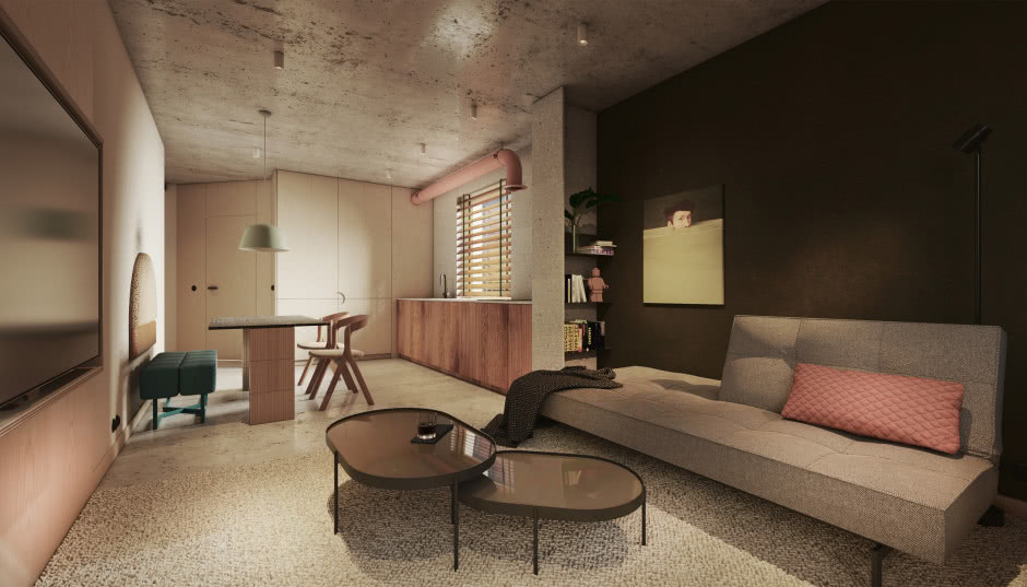 Funkcjonalne mieszkanie miejskiego nomady - ma tylko 47 metrów!