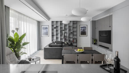 Spokojny oddech Arktyki - wnętrze inspirowane krajobrazem Spitsbergenu