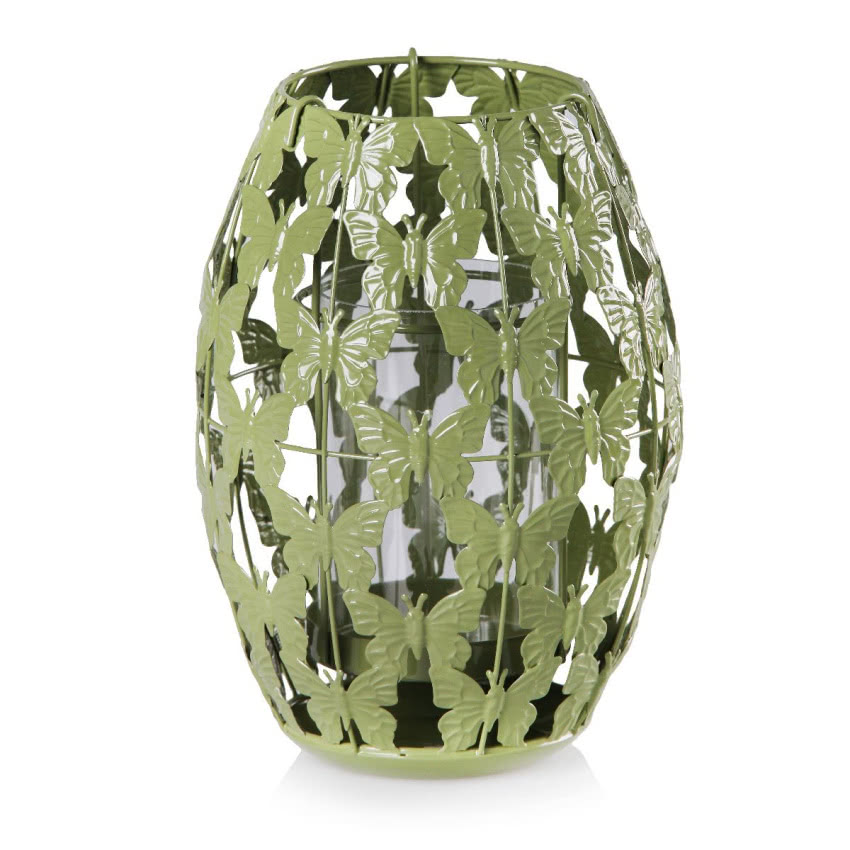 Lampion Glade, metal i szkło, wys. 22 cm, HOME &...