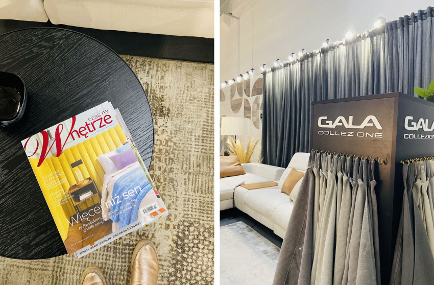 Kącik czytelniczy "Czasu na Wnętrze" na stoisku...