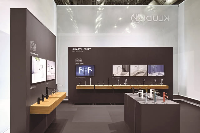 Stoisko Kludi podczas targów ISH we Frankfurcie