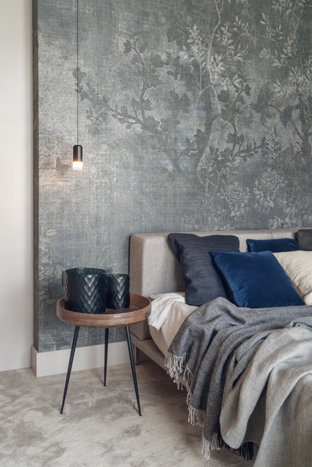 Sypialnia w stylu nowojorskich wnętrz