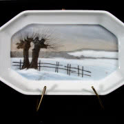 Miseczka z zimowym pejzażem (ok. 1910),...