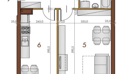 Wygodne mieszkanie dla 3 osób