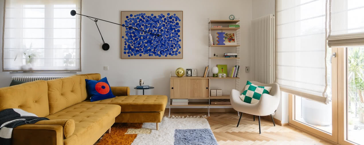 Wygodne krakowskie mieszkanie w ciepłych kolorach. Tu chce się żyć!